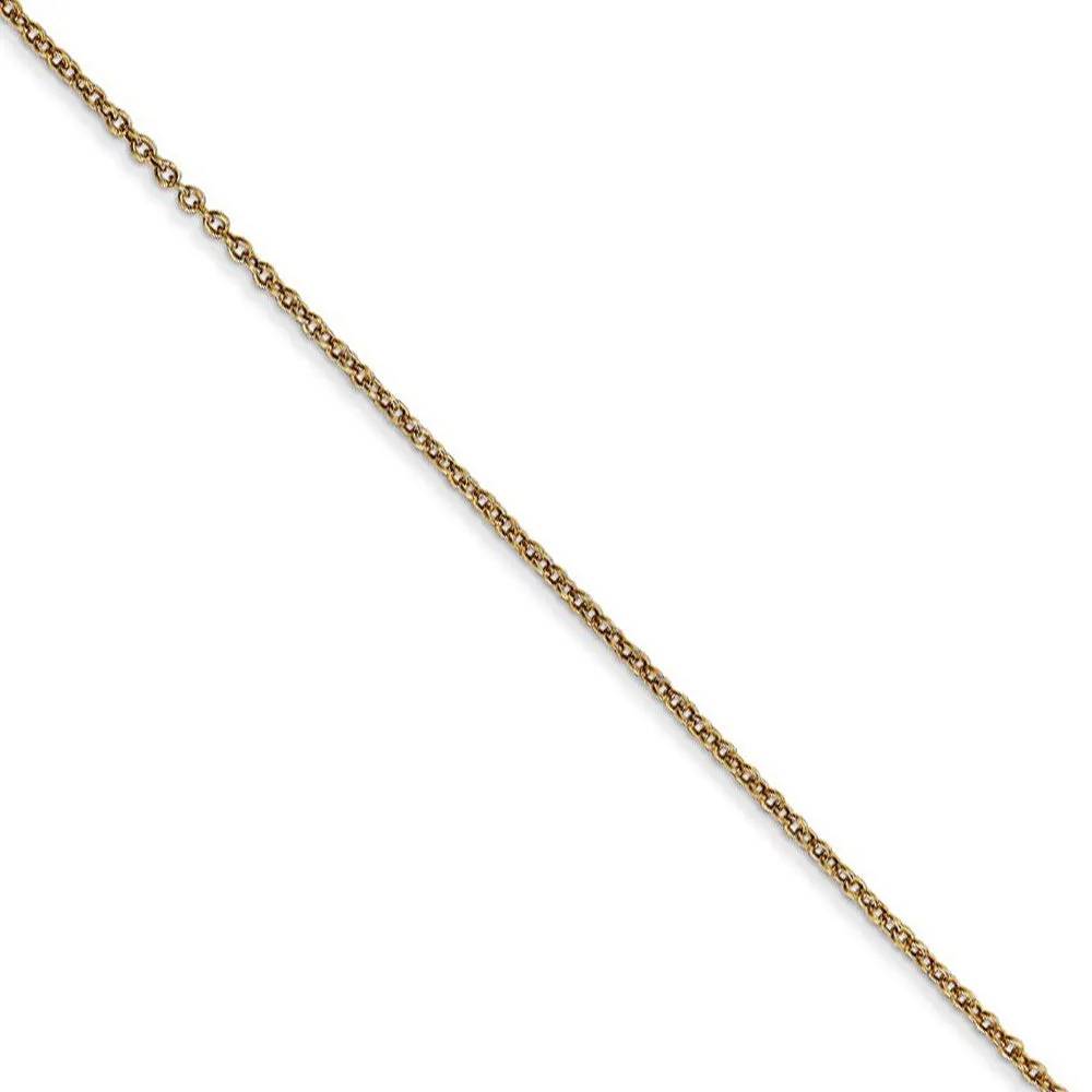 Yellow Gold Fancy Script Initial G Necklace