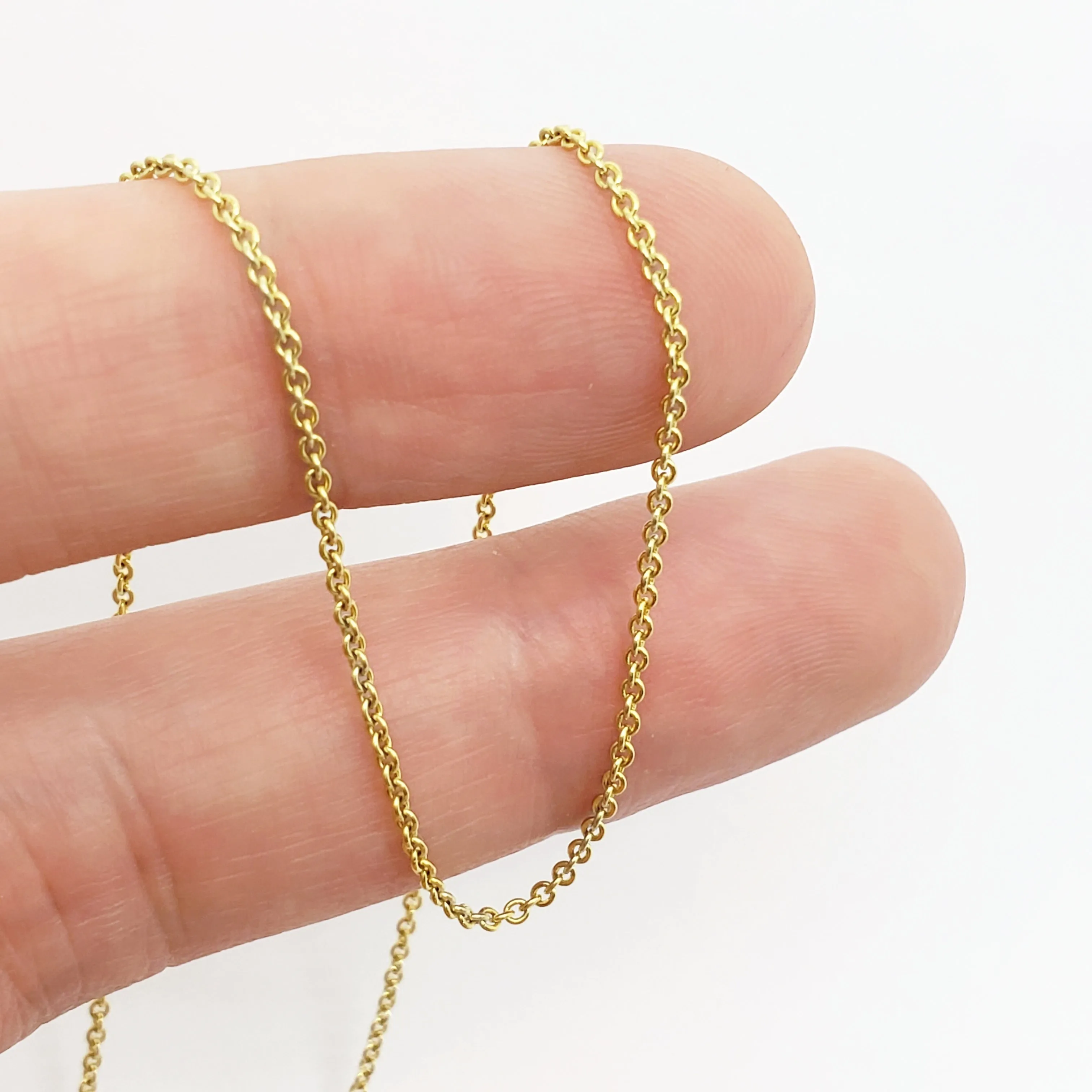 Yellow Gold Cable Chain in 14kt