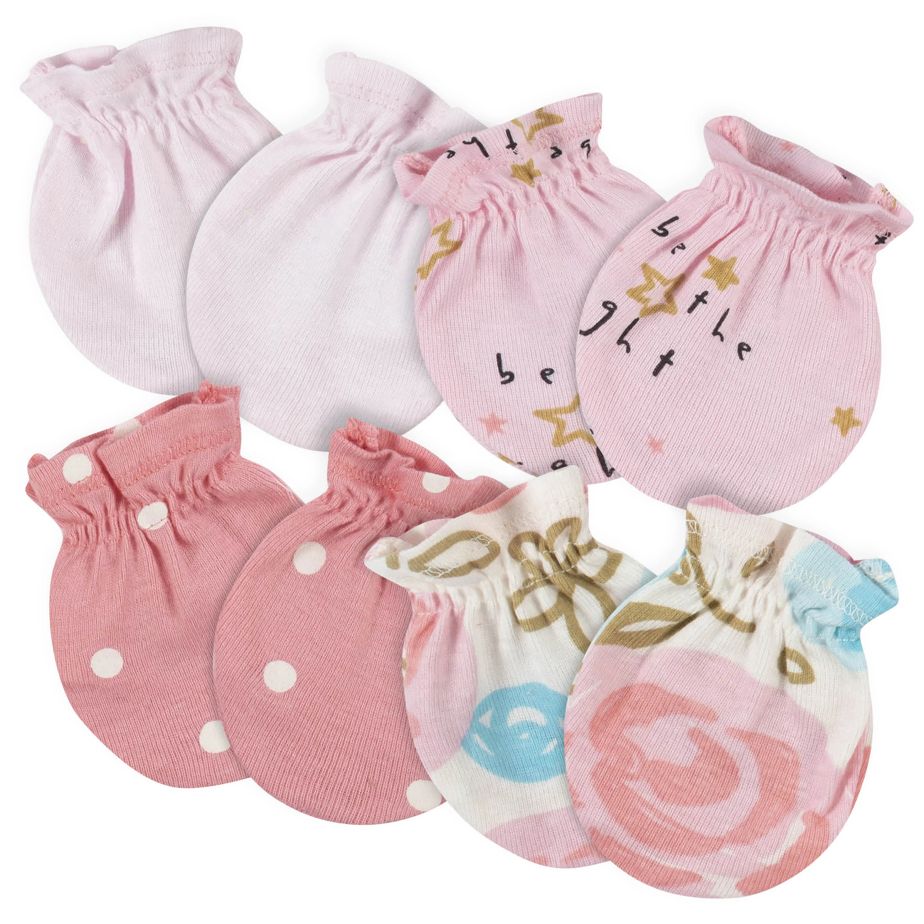 Baby Girls Princess Gown, Mitten, Cap, & Sock Set