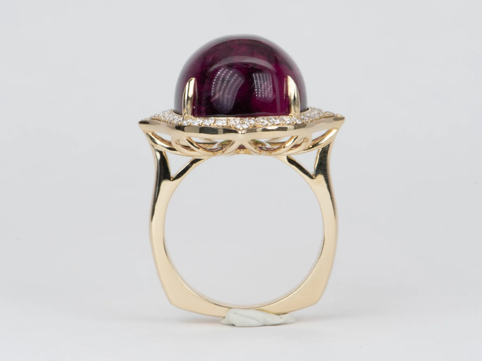 Bi-Color Tourmaline Cocktail Ring 14K Gold