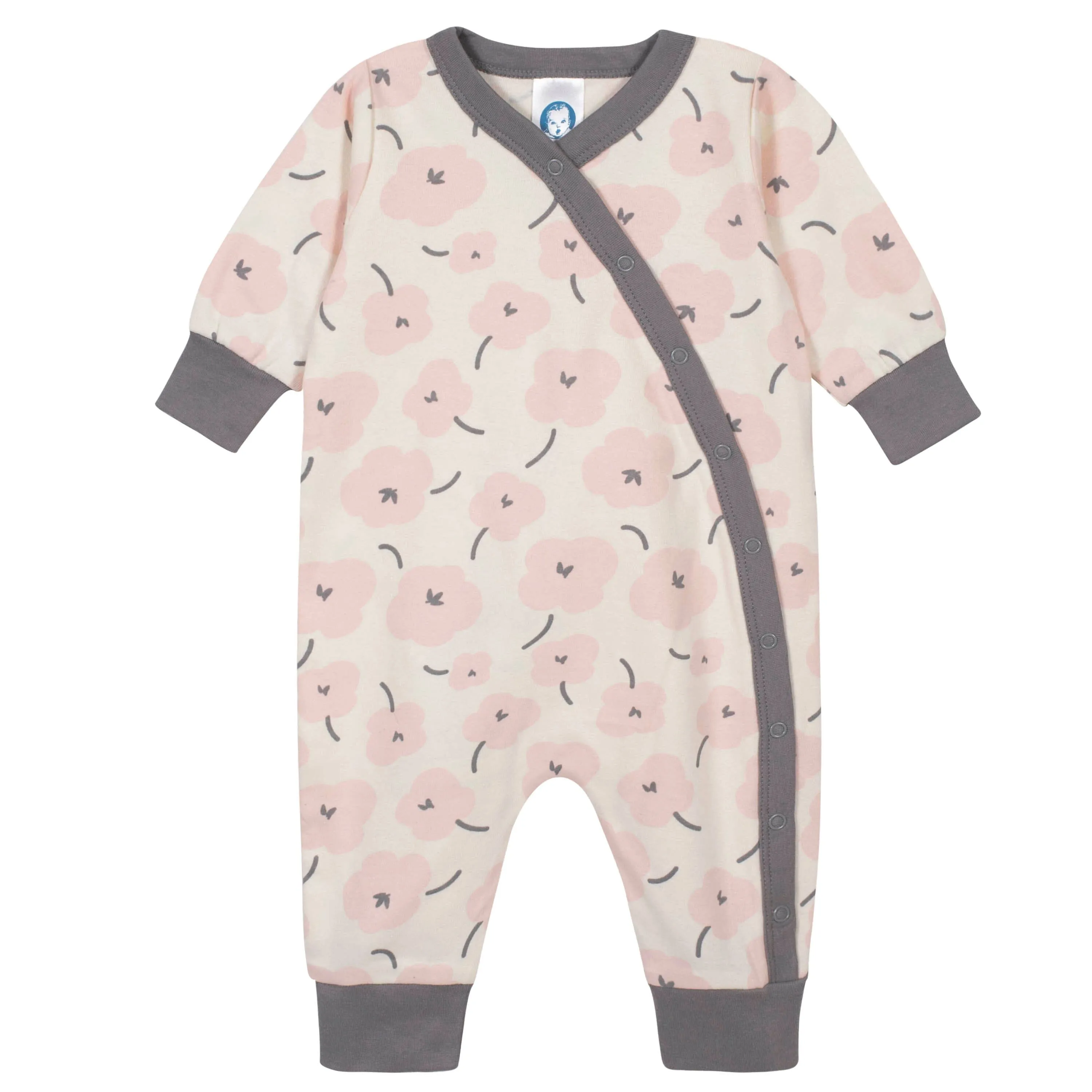 Baby Girls Bunny Coveralls and Mittens Set