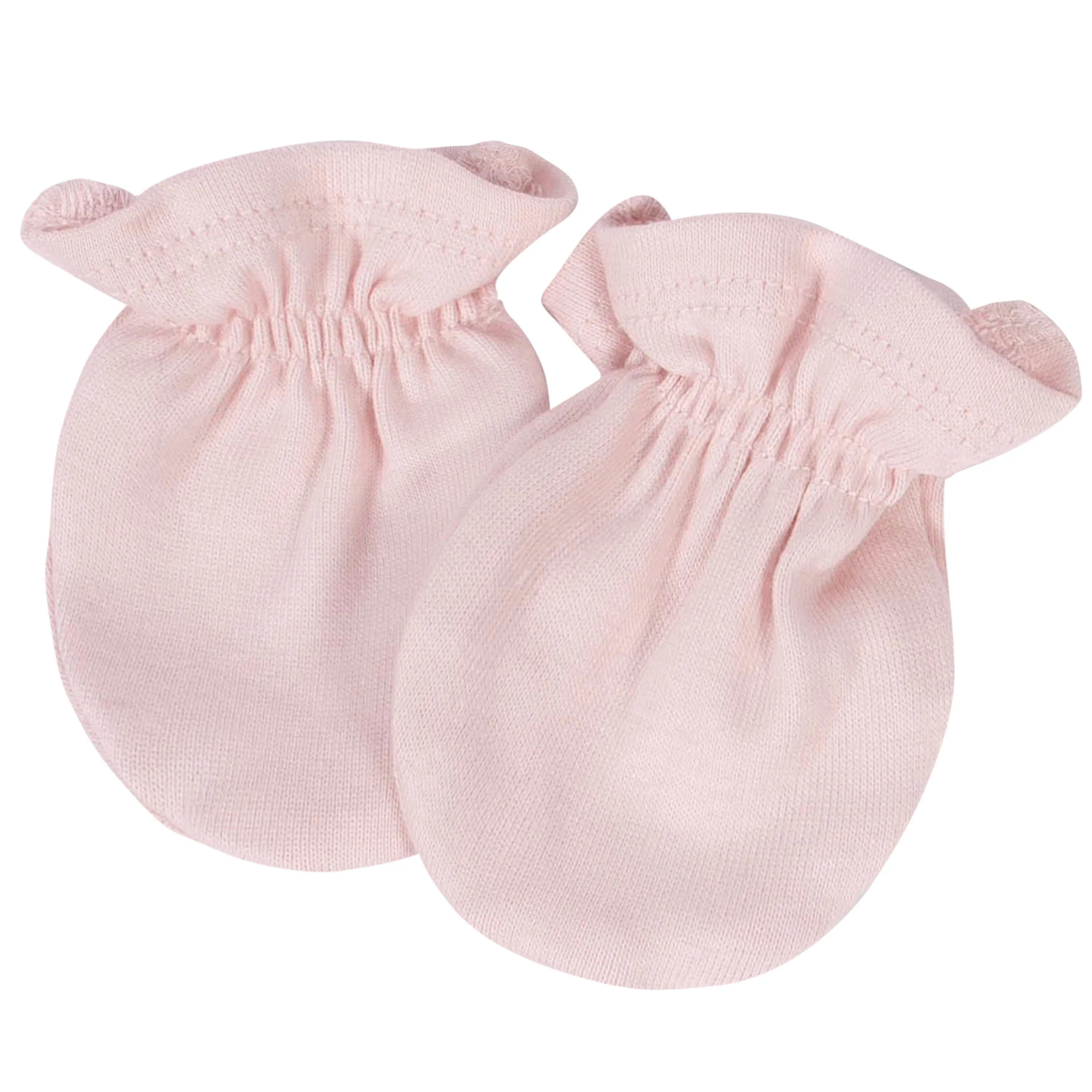 Baby Girls Bunny Coveralls and Mittens Set