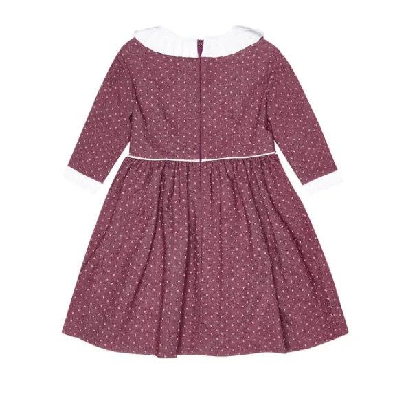 Polka Dot Frill Collar Dress by La Coqueta for 9-Year-Olds