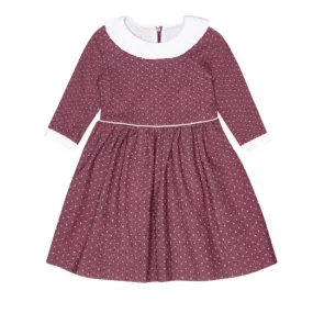 Polka Dot Frill Collar Dress by La Coqueta for 9-Year-Olds