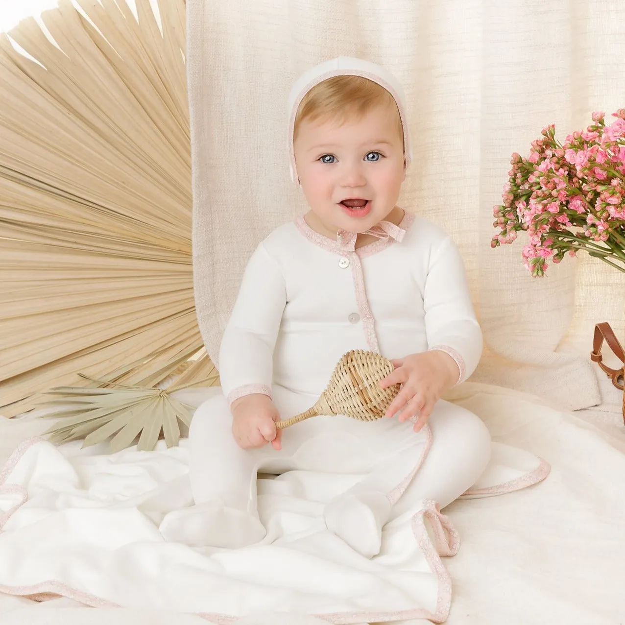 Chic Ivory & Rose Baby Set