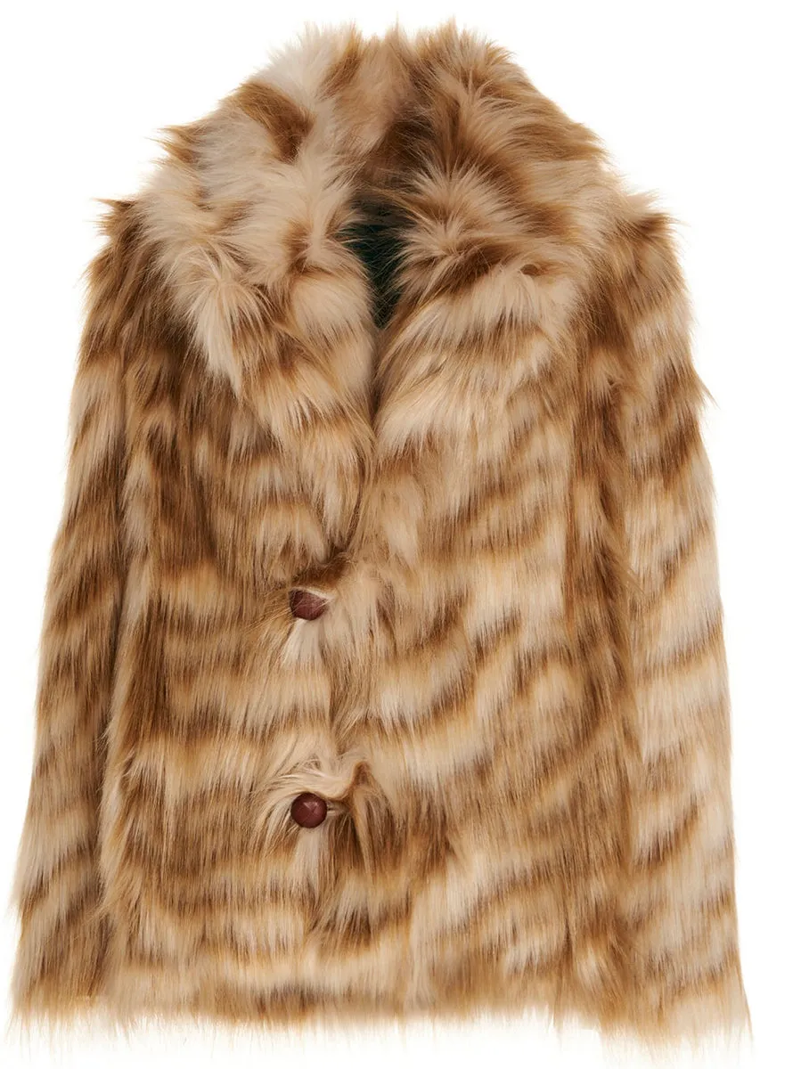 Alabama Muse Alabama Muse 'Reed' Fake Fur Coat