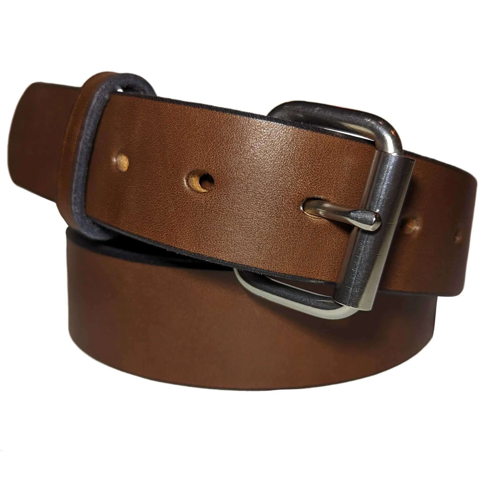 Dark Brown Amish Full Grain Leather Belt