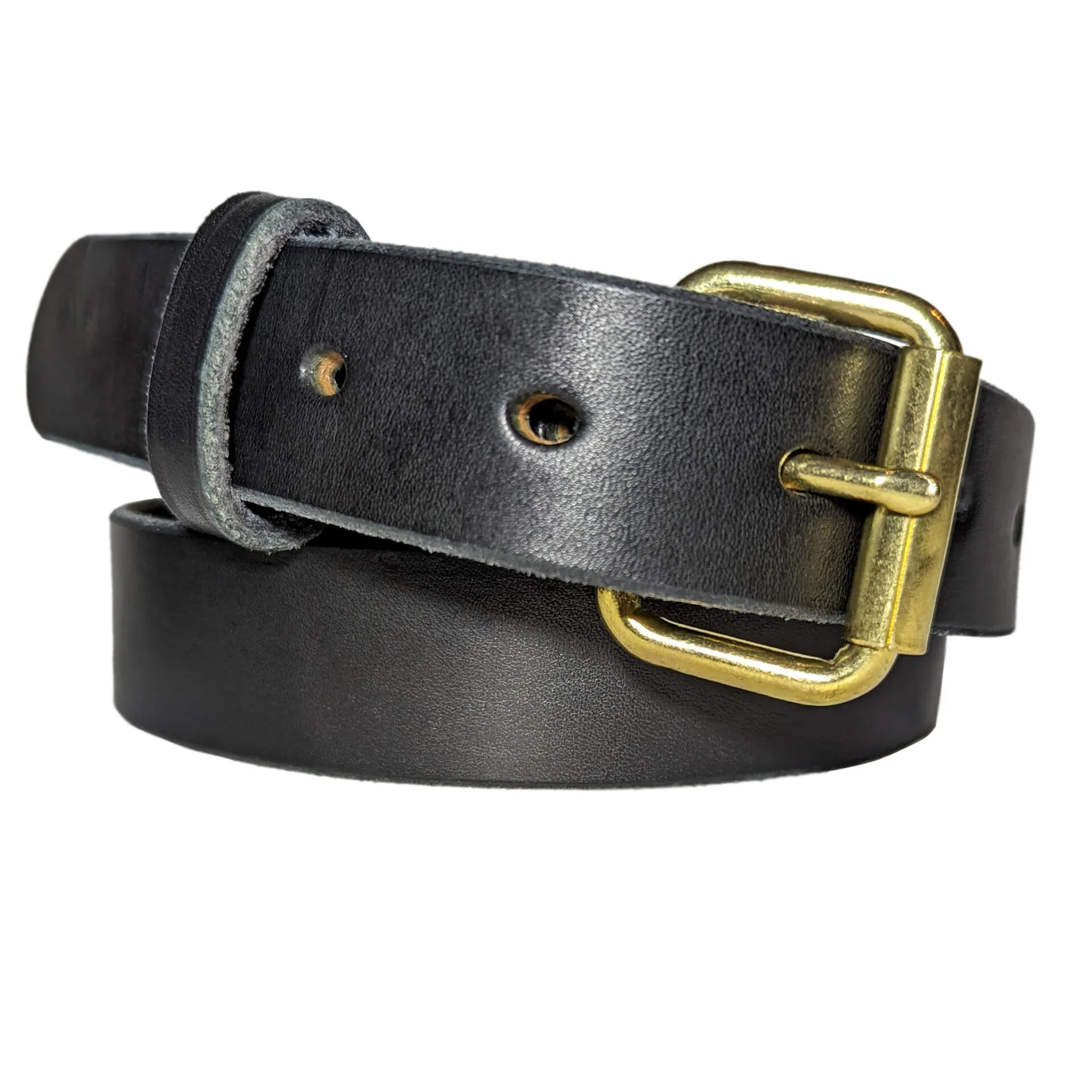 Slim Amish Full Grain Leather Belt