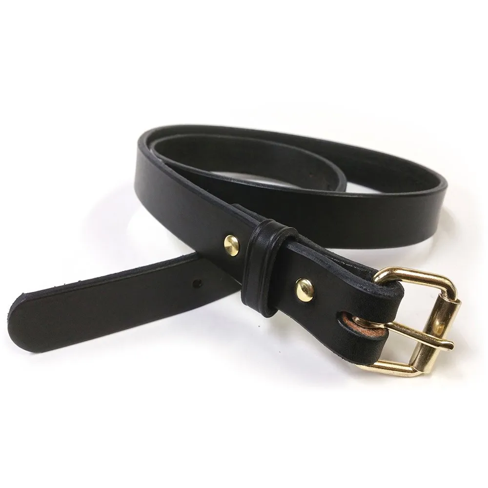 Slim Amish Full Grain Leather Belt