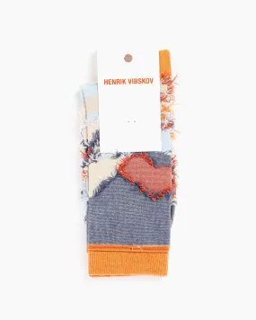 Apricot Navy Bird Zubird Socks