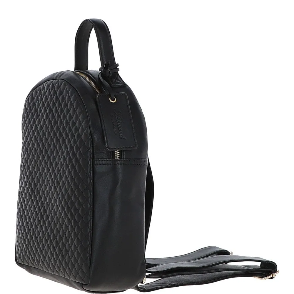 Ashwood Leather Quilted Black Backpack