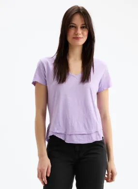 V-Neck Mock Layer Tee