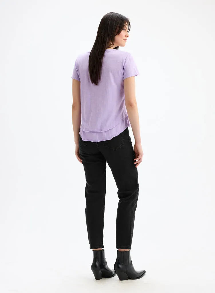 V-Neck Mock Layer Tee