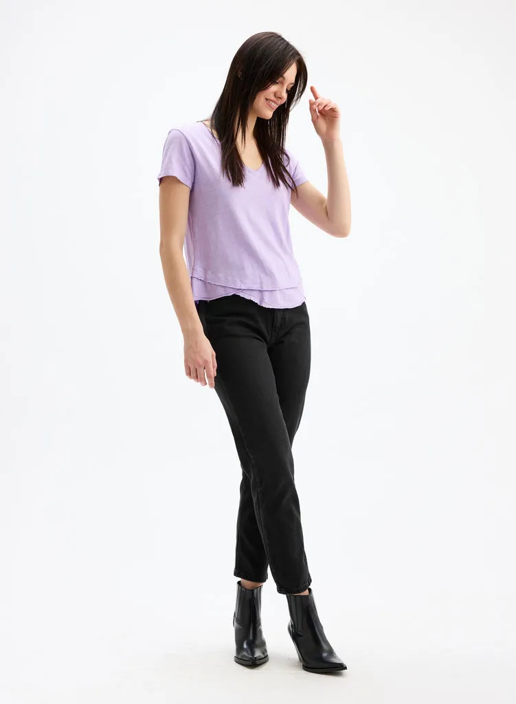 V-Neck Mock Layer Tee