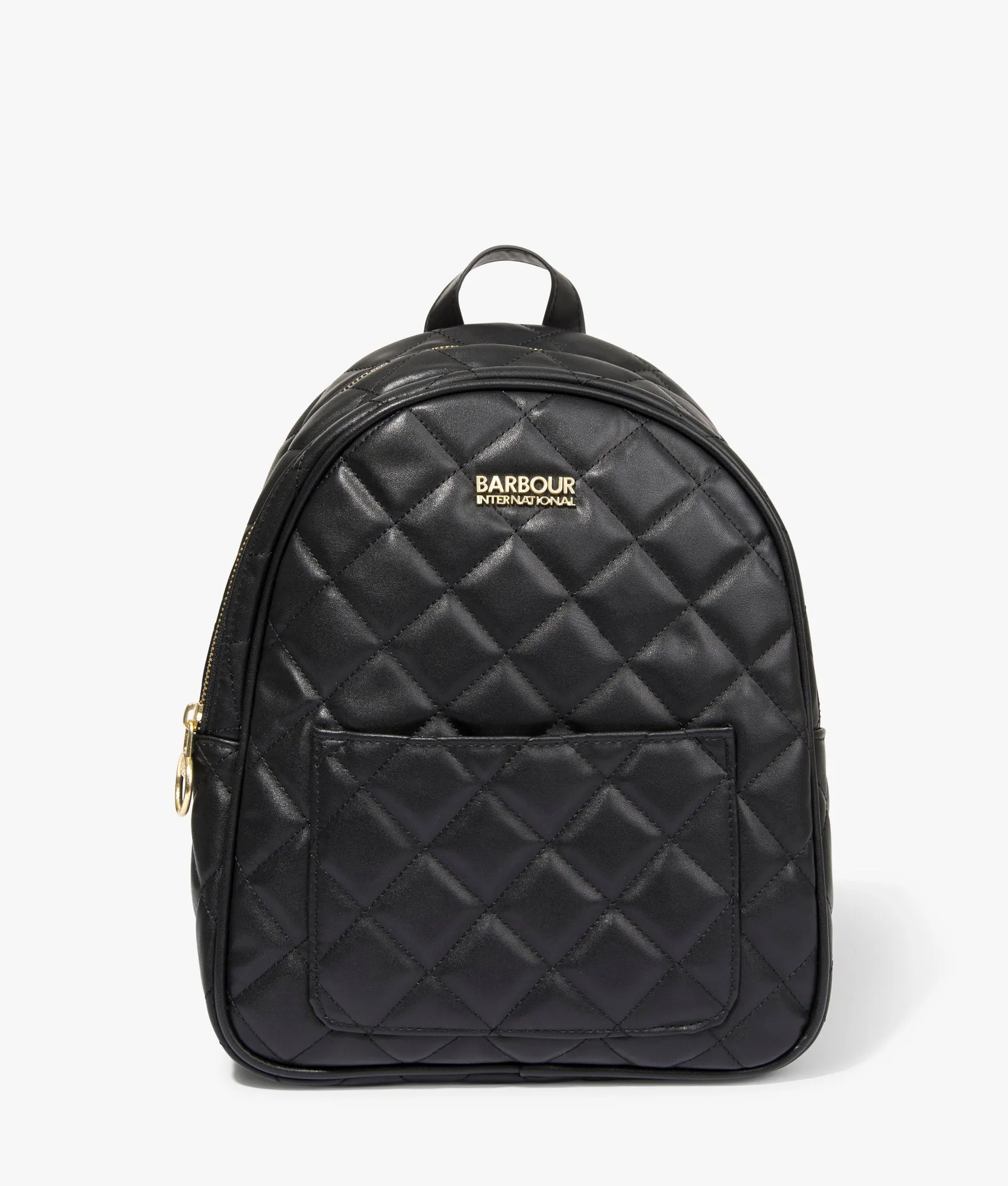 Barbour International Black Uxbridge Quilted Backpack for Women