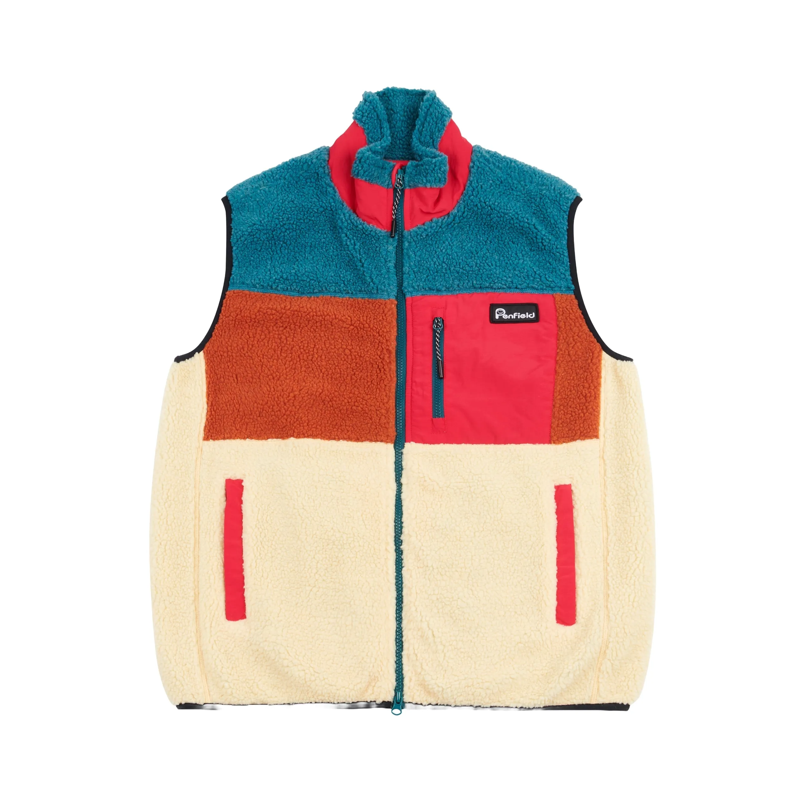 Beige Multi exclusive at Remix Penfield Mattawa Sherpa Vest