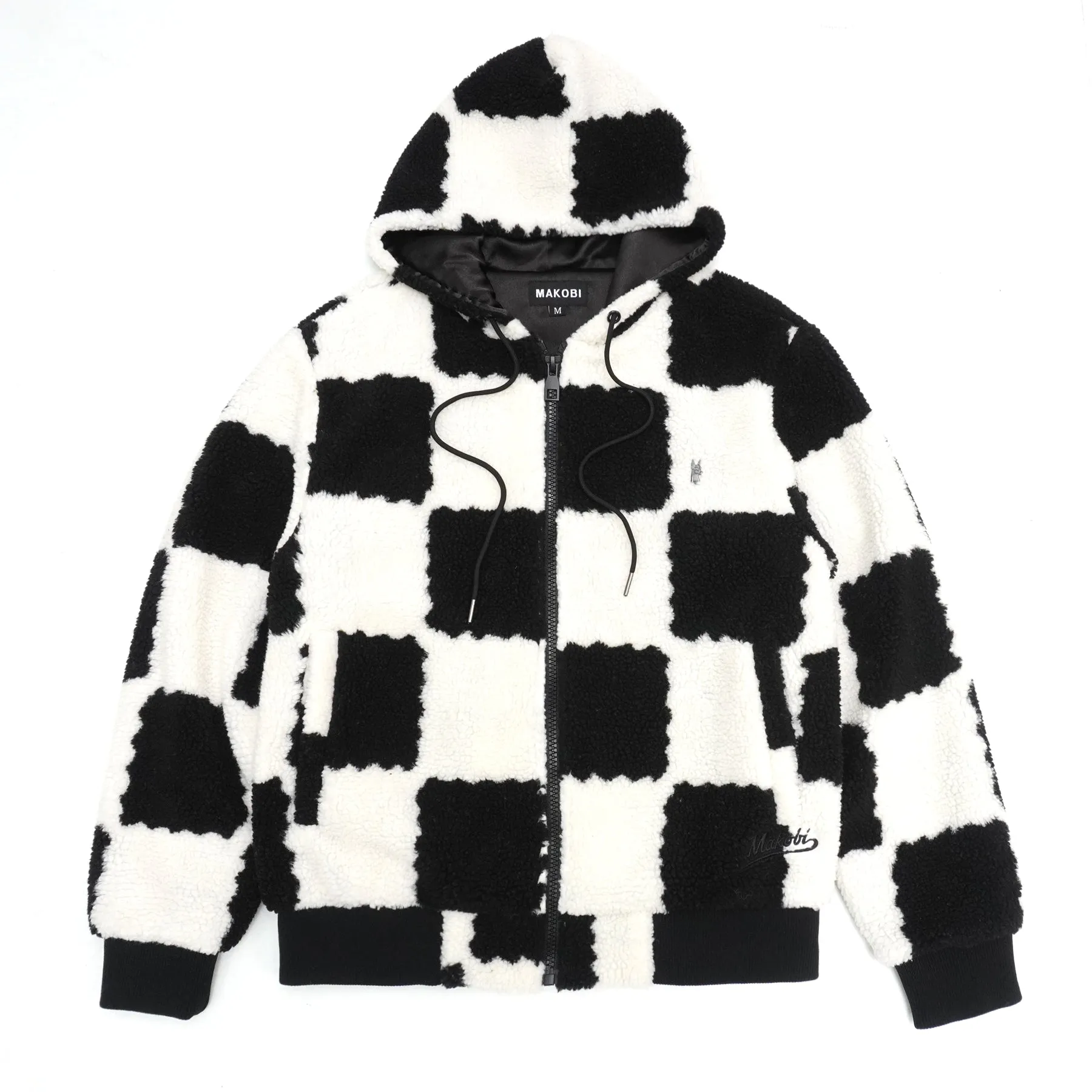 Black Agatino Sherpa Hoodie M5523