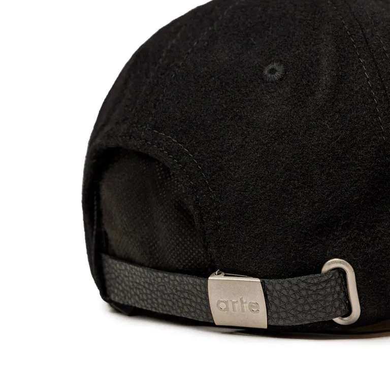 Black Arte Antwerp Front Logo Embroidery Wool Cap