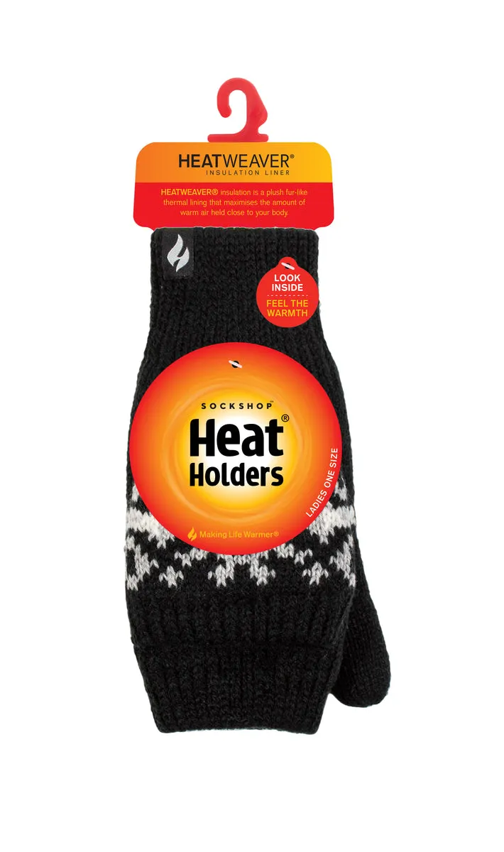 Black Heather Converter Mittens