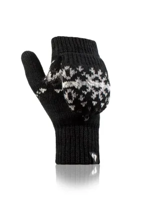 Black Heather Converter Mittens