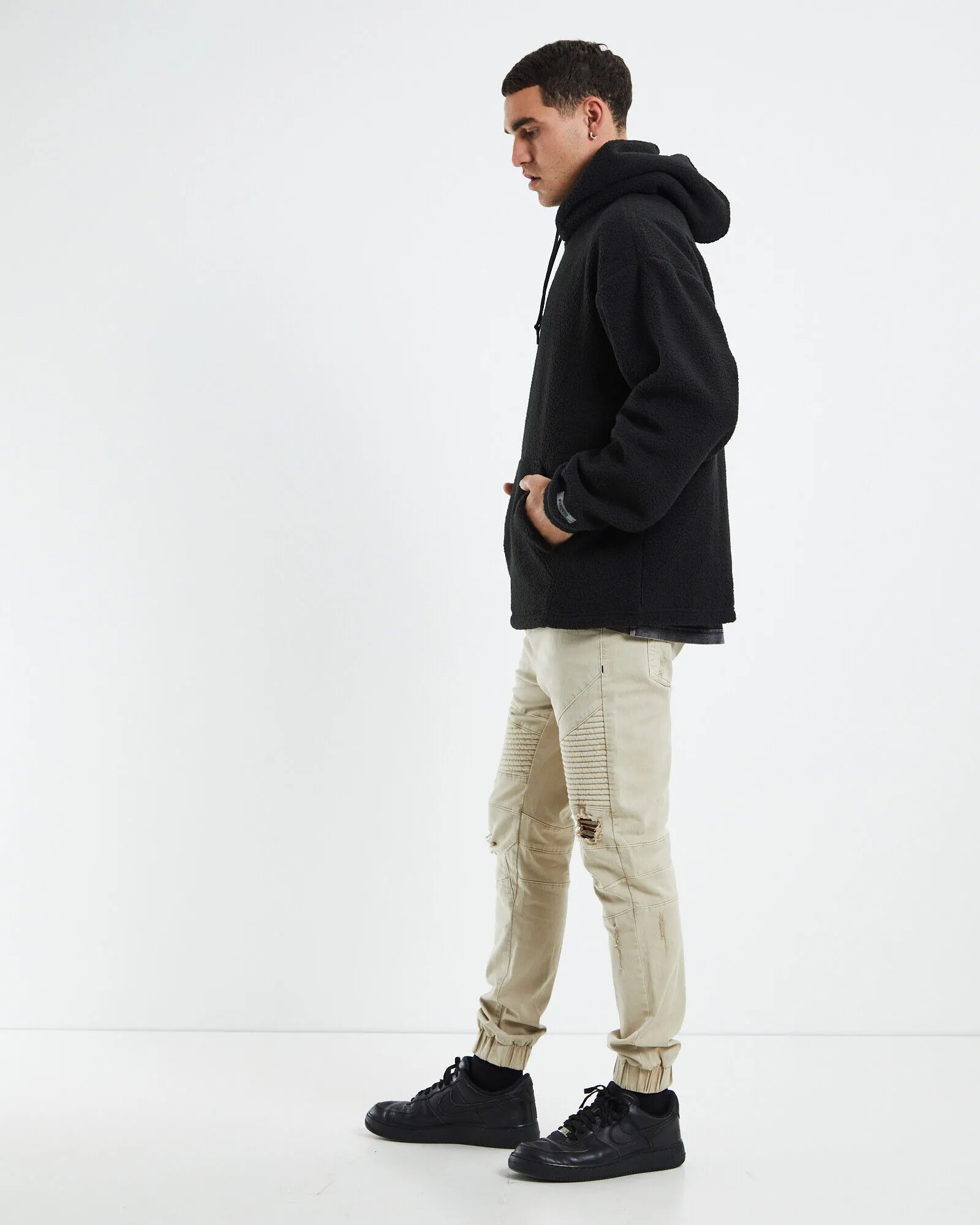 Black Standard Montauk Sherpa Hoodie