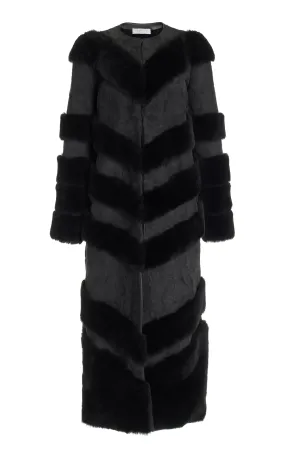 Woman's Sierra Brown Astra Shearling Coat