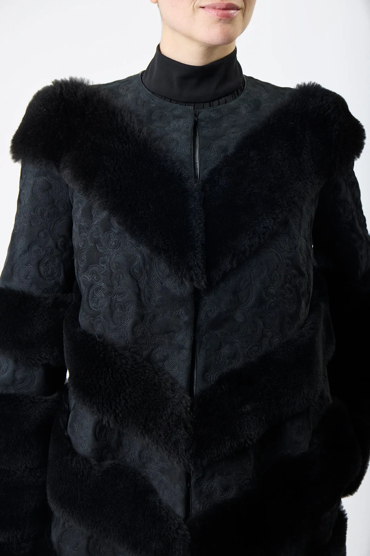 Woman's Sierra Brown Astra Shearling Coat