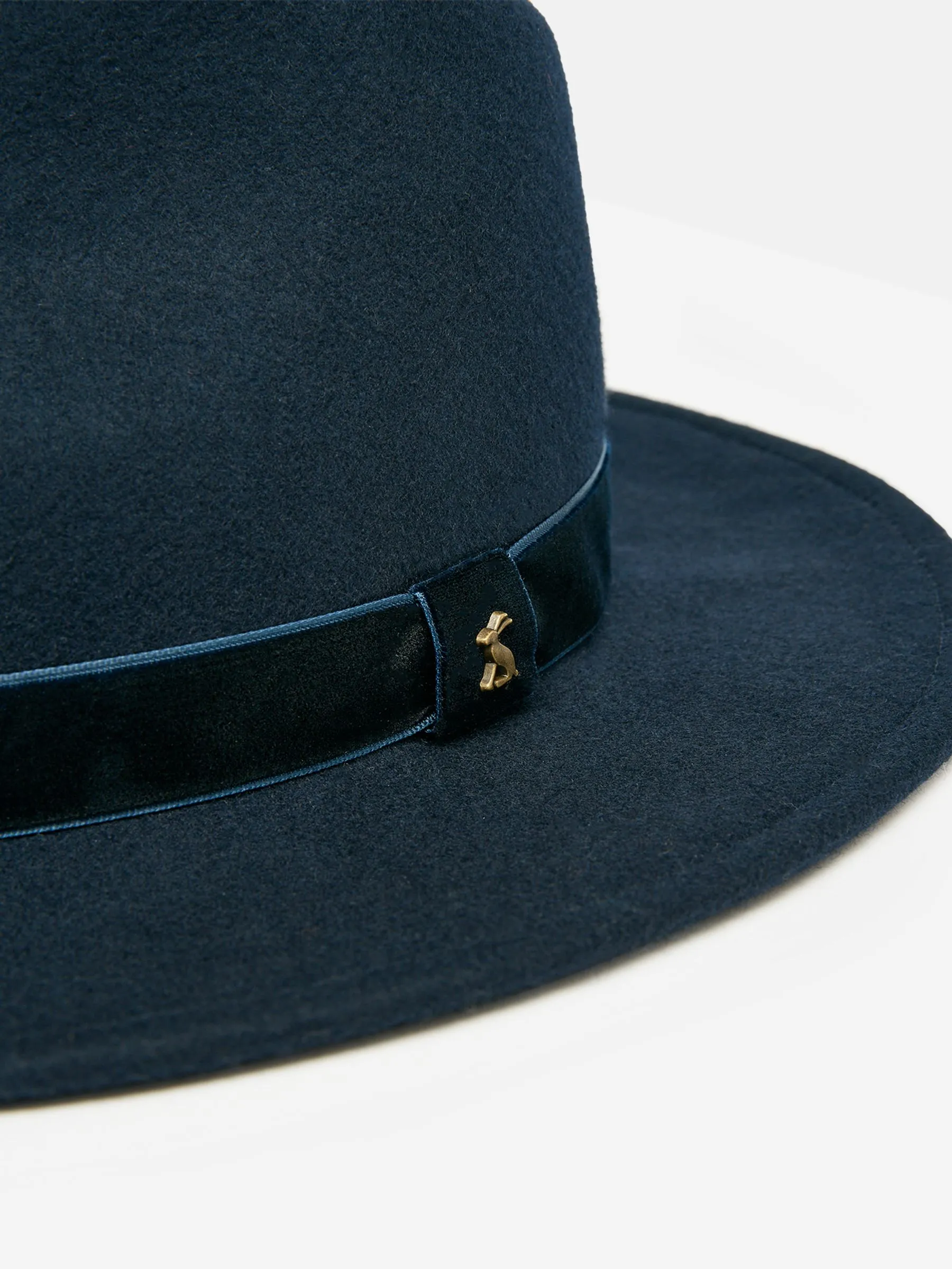 Blue Wool Fedora Hat