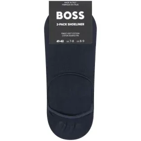 '2 Pack' Shoe liner Socks in Dark Blue by BOSS