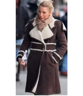 Amanda Holden Suede Leather Coat