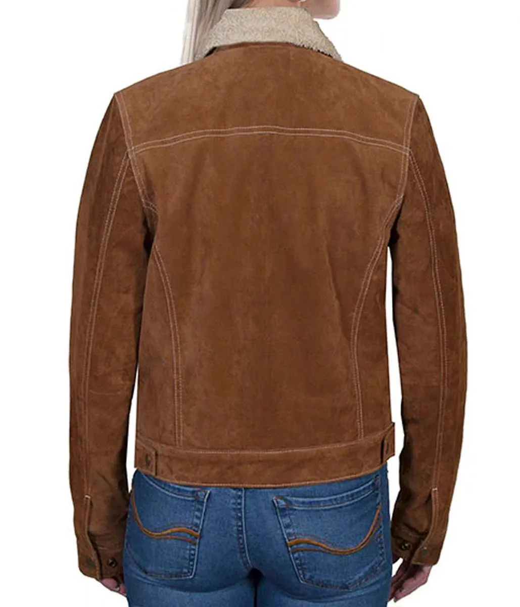 Emilija Baranac Suede Leather Jacket