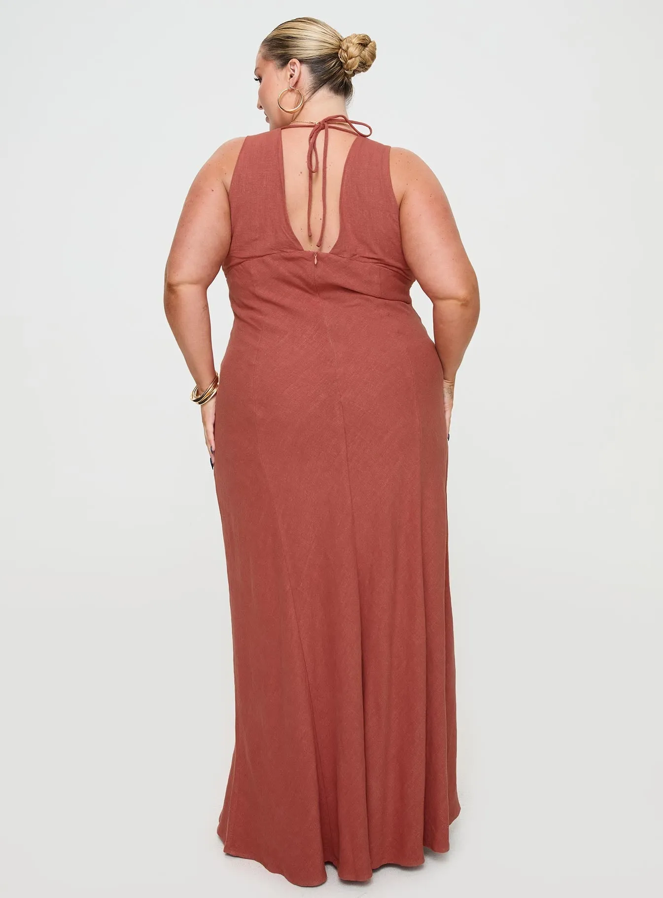 Burnt Rust Maxi Dress