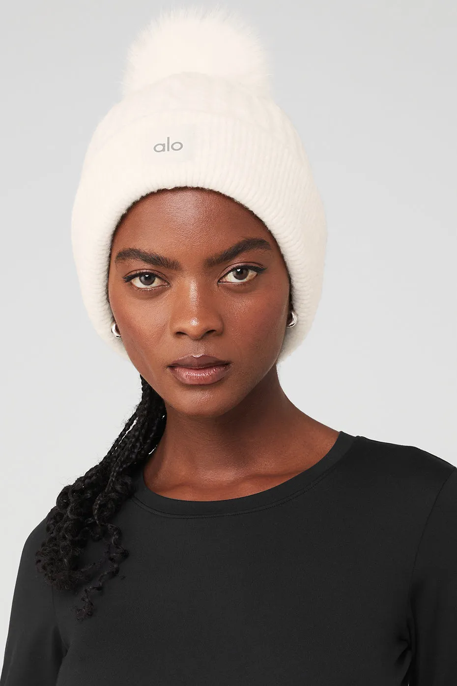 Ivory Knit Beanie