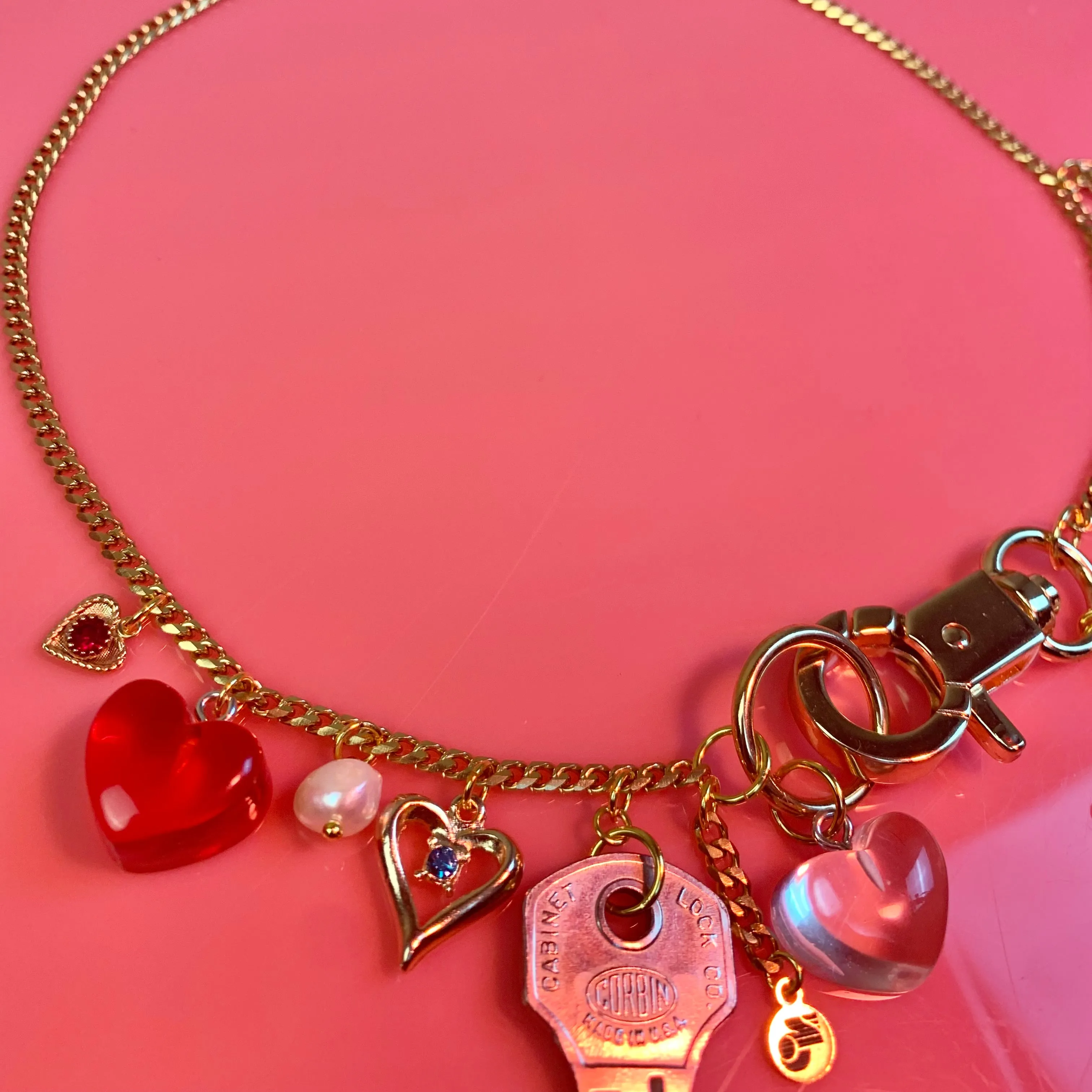 Romantic Love Ballet Charm Necklace