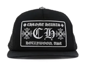 Chrome Hearts Hollywood Trucker Hat in Black