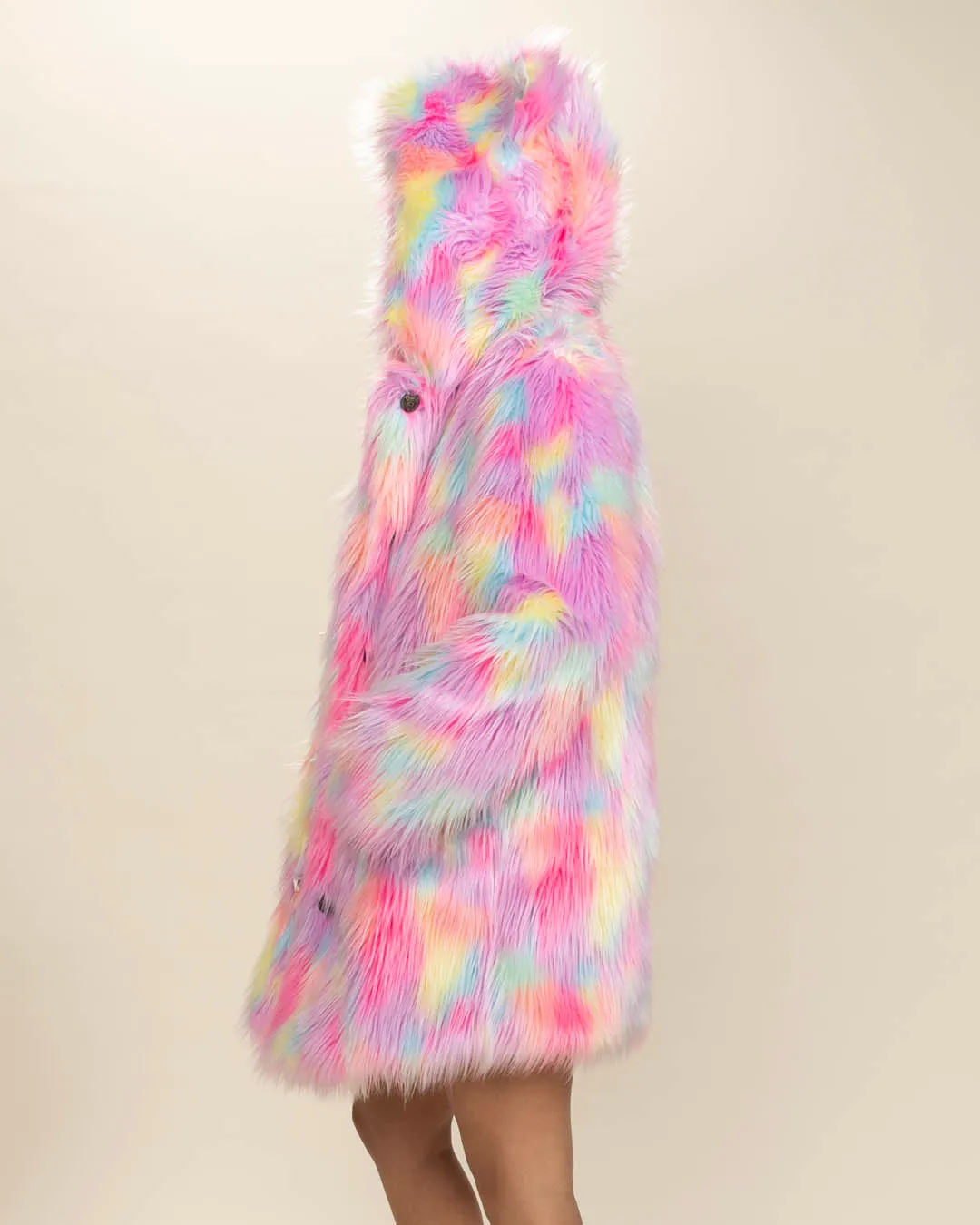 Classic Faux Fur Coat for Women - Dreamland Cat