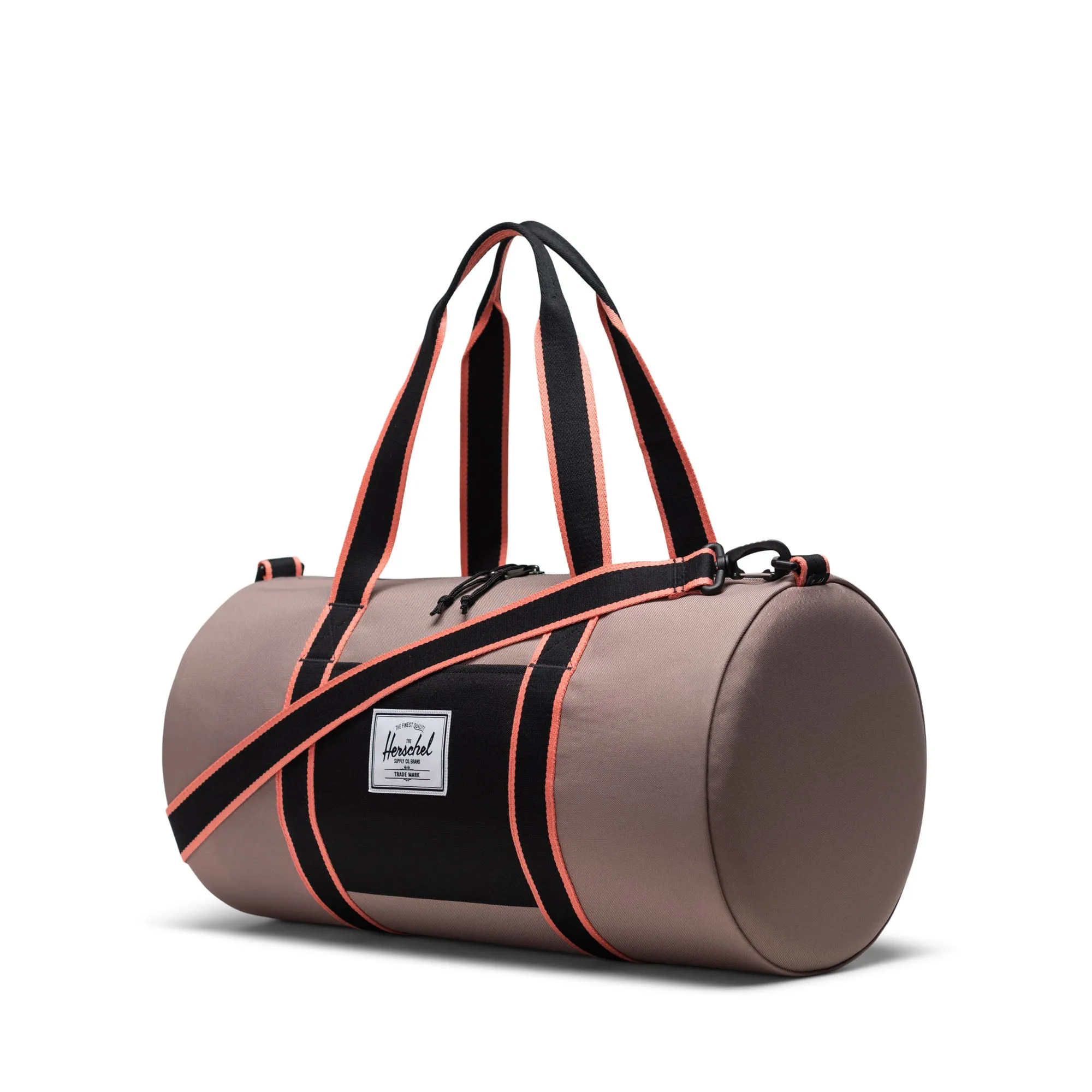 Classic Gym Bag in Taupe Grey/Black/Shell Pink