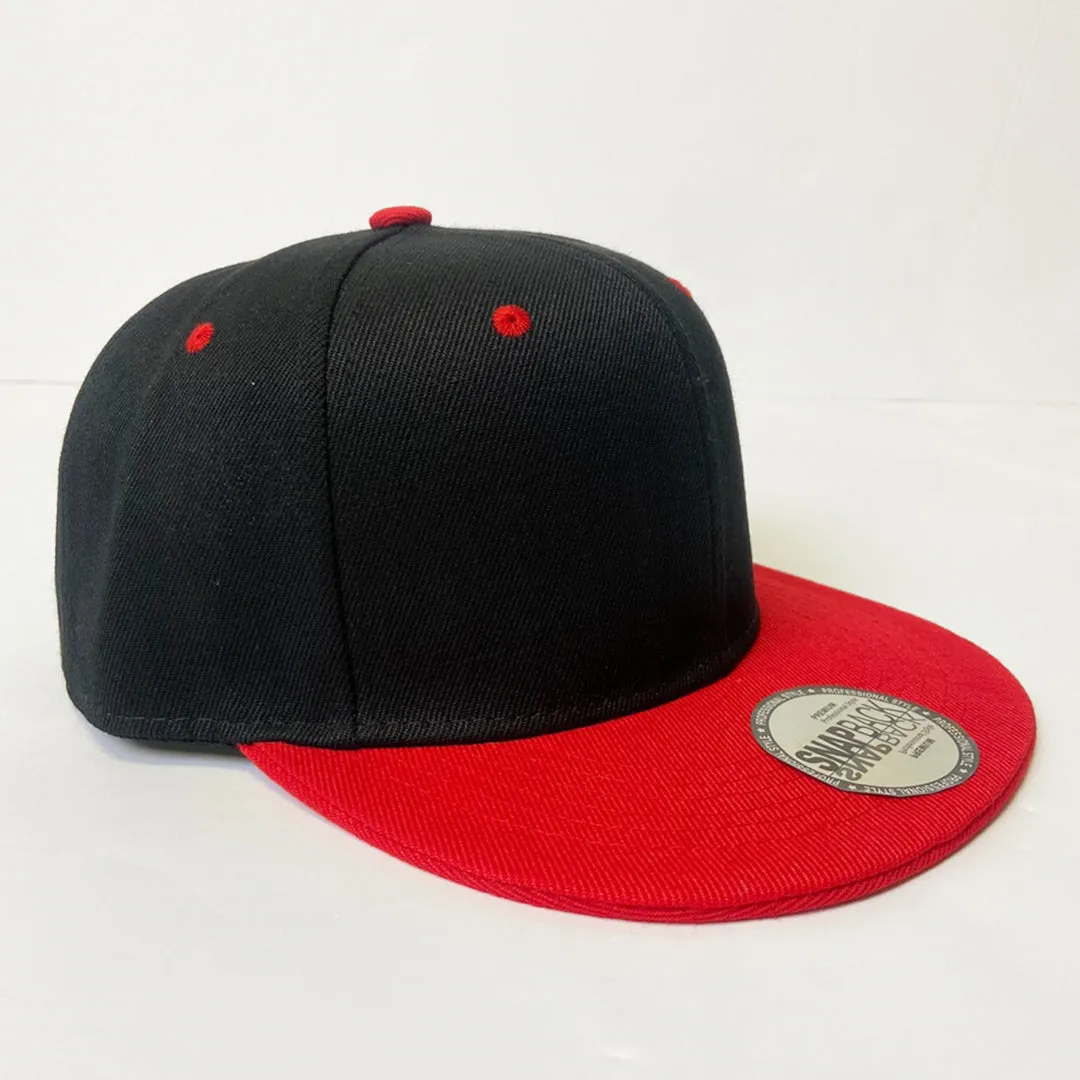 Classic Two Tone 5 Panel Snapback Hat