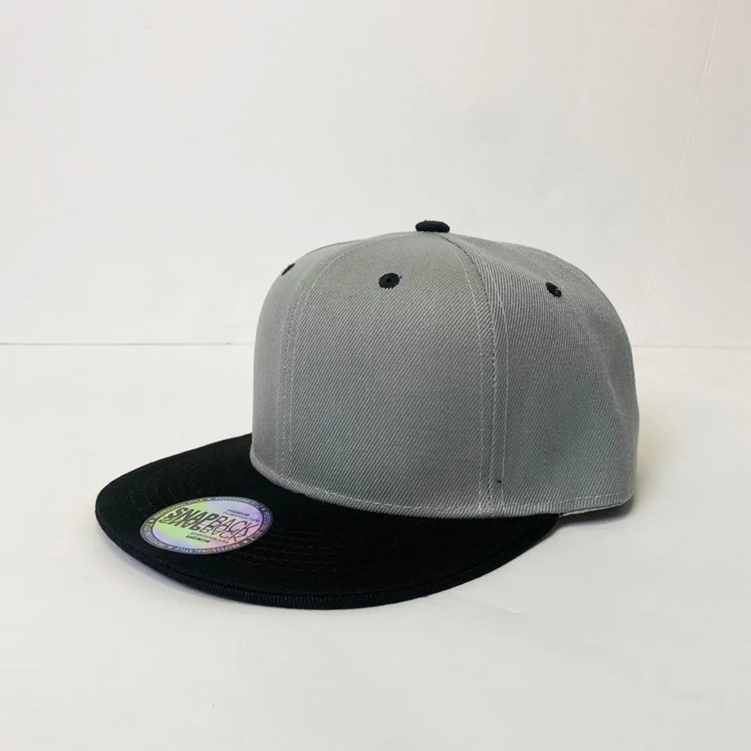 Classic Two Tone 5 Panel Snapback Hat