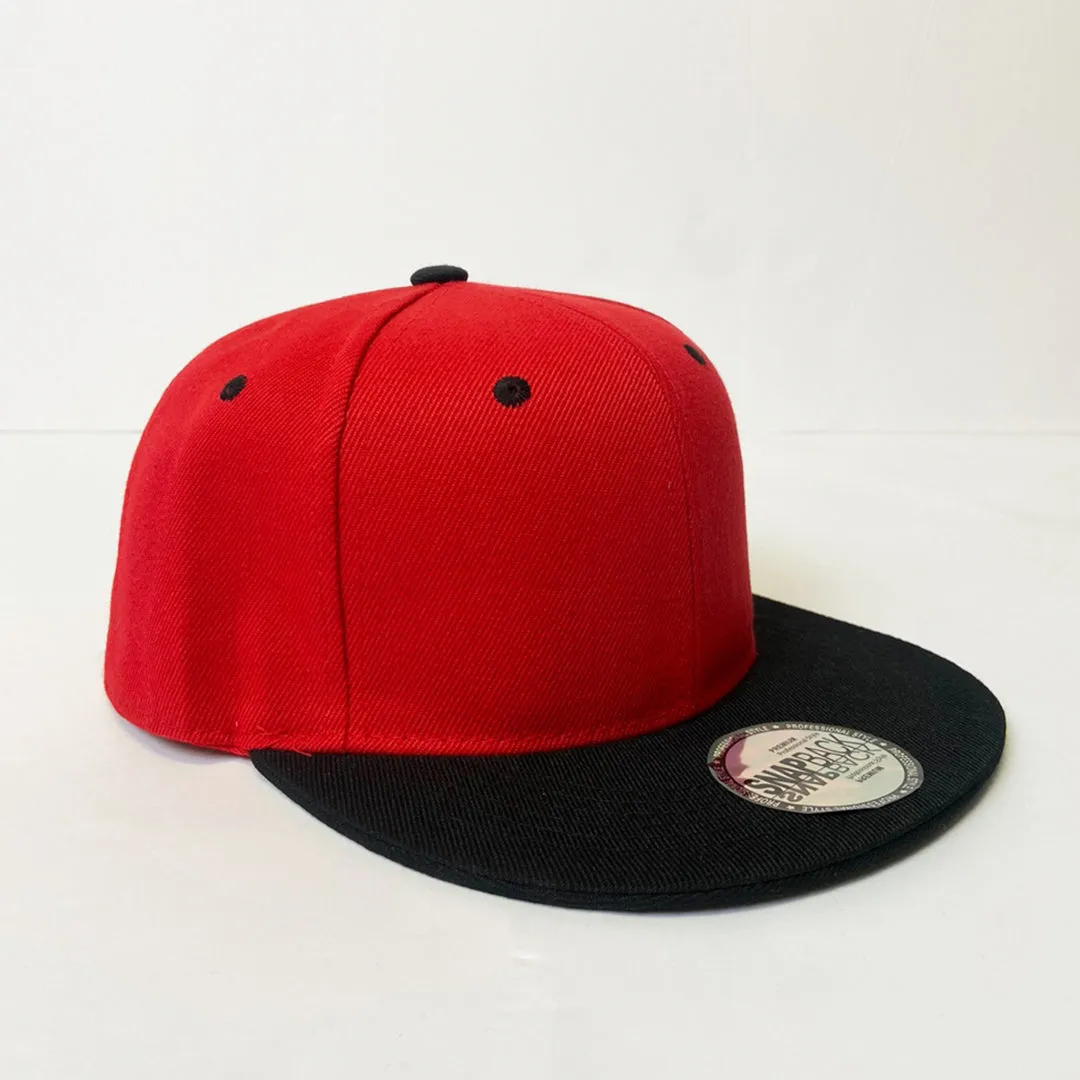 Classic Two Tone 5 Panel Snapback Hat