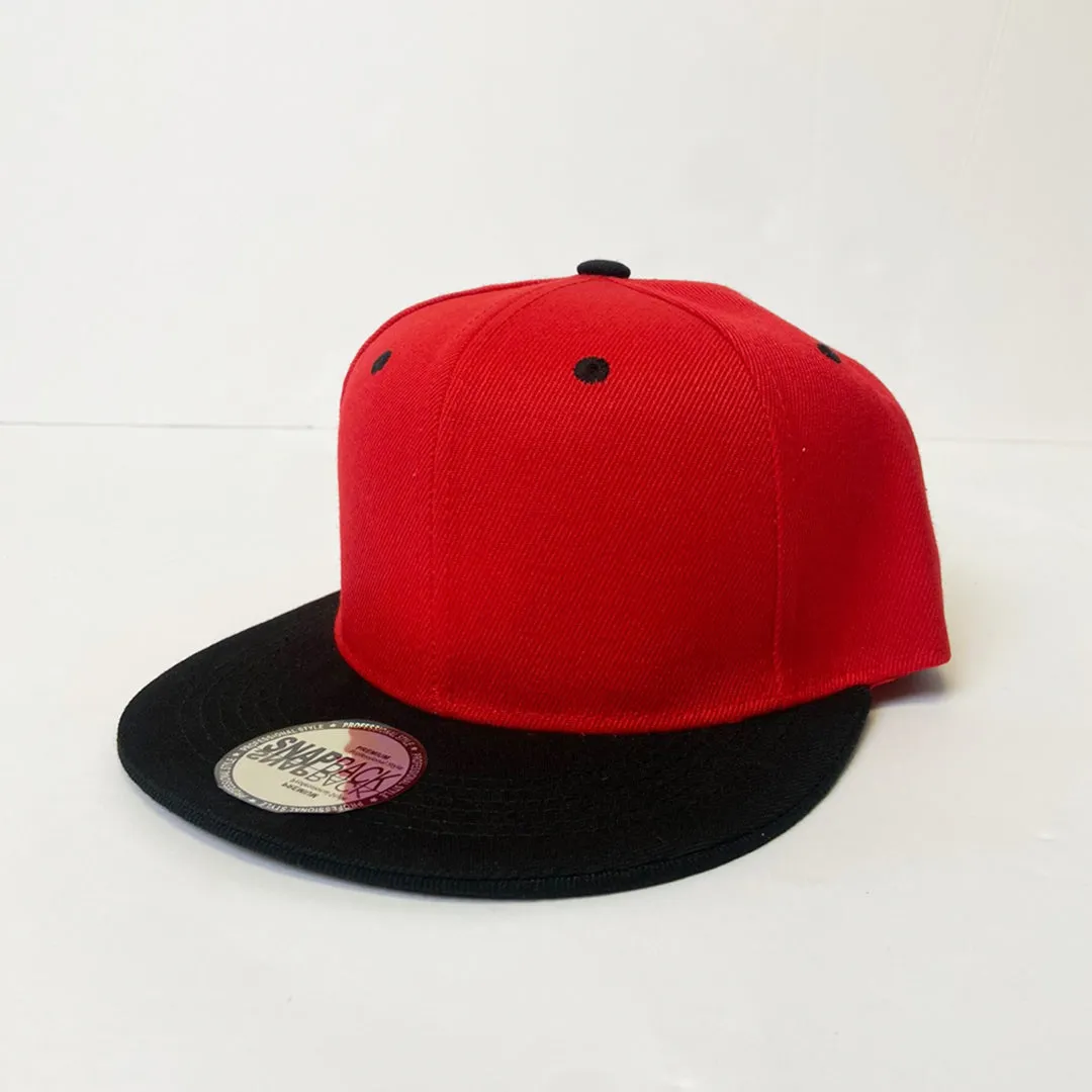 Classic Two Tone 5 Panel Snapback Hat