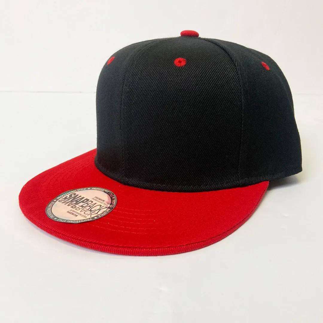 Classic Two Tone 5 Panel Snapback Hat