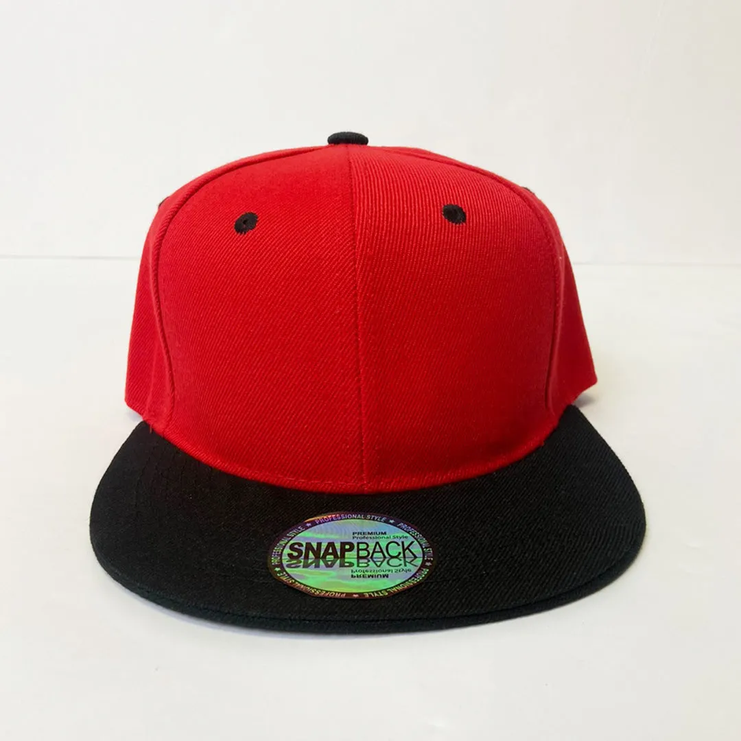 Classic Two Tone 5 Panel Snapback Hat