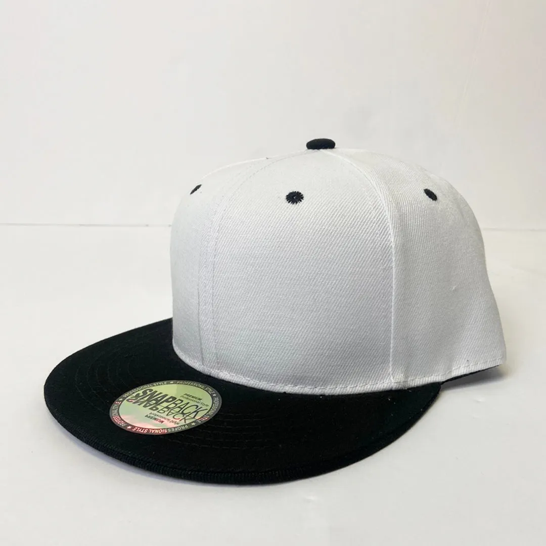 Classic Two Tone 5 Panel Snapback Hat