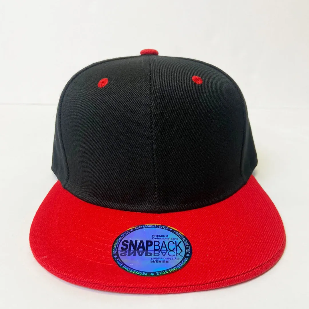 Classic Two Tone 5 Panel Snapback Hat