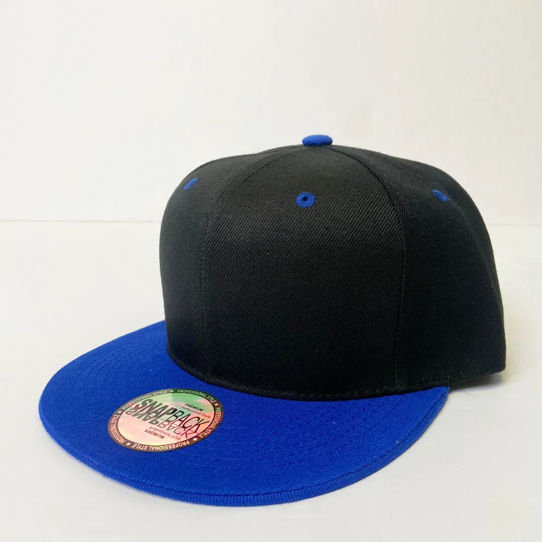 Classic Two Tone 5 Panel Snapback Hat