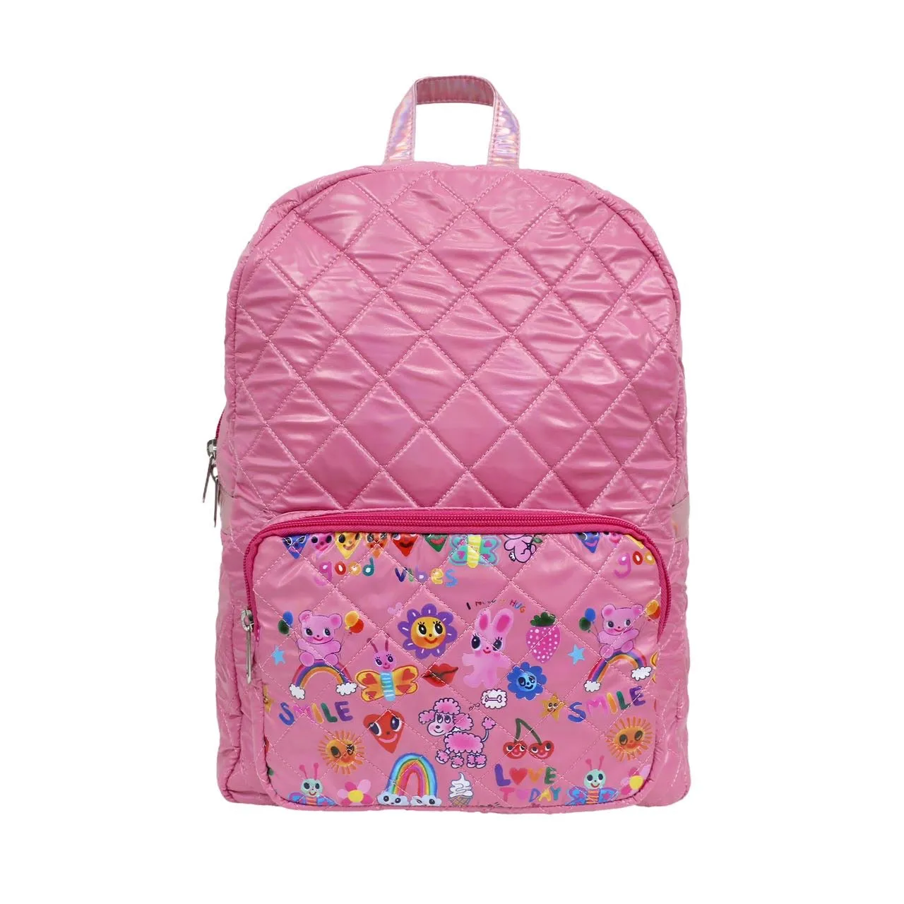 Colorful Quilted Backpack