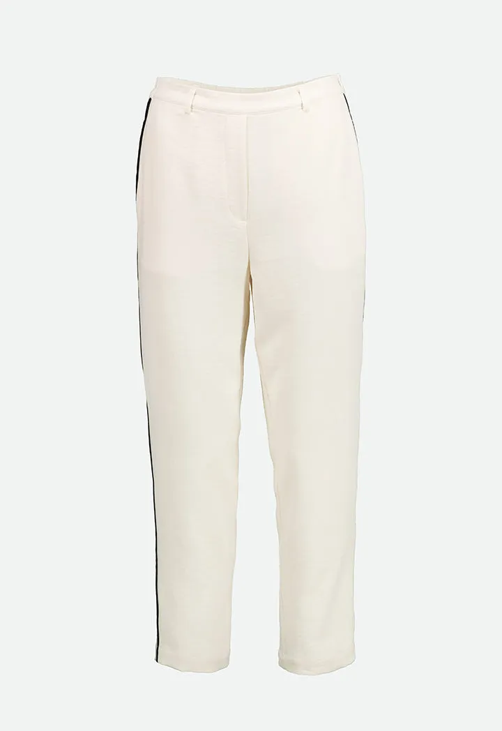 Trouser with Contrast Side Piping Trim