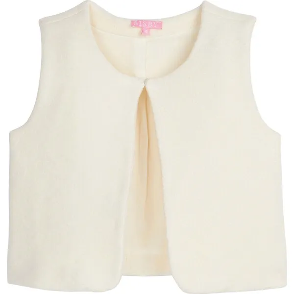 Cream Sherpa Vest by BISBY