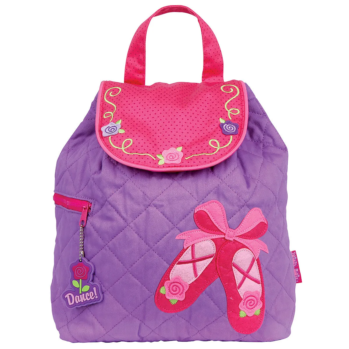 Cute Ballet Quilted Backpack